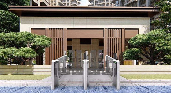security turnstile gate CPW-161Y-4(001)