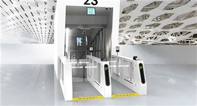 Slándáil Aerfoirt Turnstile